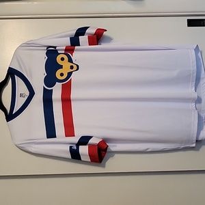 NWOT Men's Chicago Cubs Retro Logo Jersey Shirt, Sz XL (Cooperstown Collection)